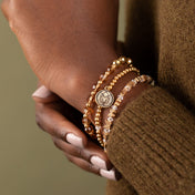 Guardian Angel Crystal Stretch Bracelets, Set of 3