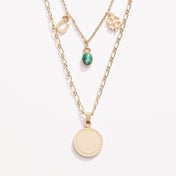 Luck + Prosperity Multi-Charm Layered Necklace