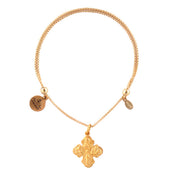 Four Way Cross Expandable Chain Bracelet