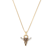 Spirited Skull Charm Necklace
