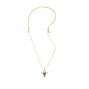 Spirited Skull Charm Necklace