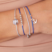Anchor Cord Bracelets, Set of 4