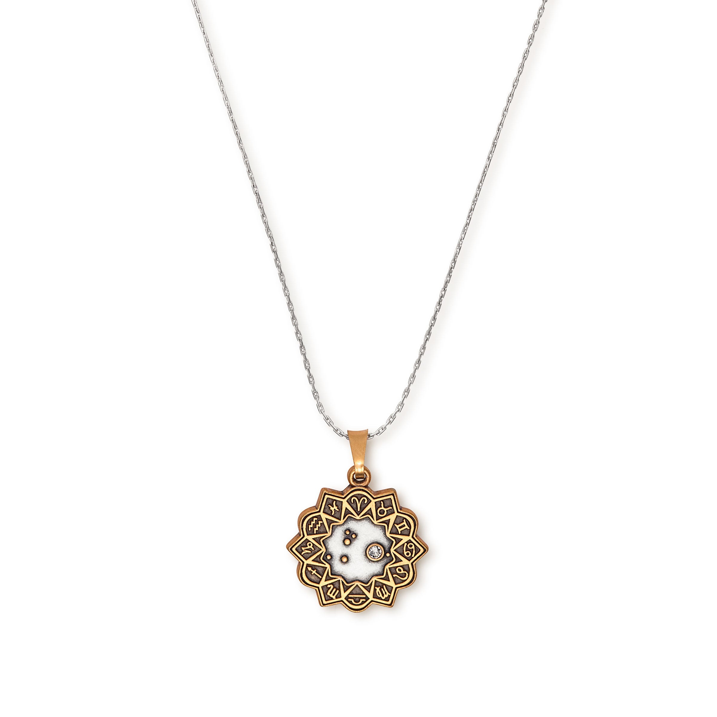Aries Zodiac Charm Necklace