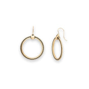 Flat Rope Hoop Earrings